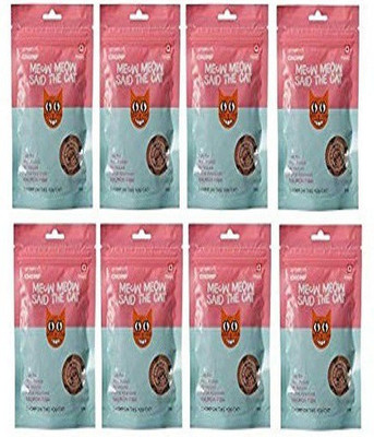 CHOMP Cat Treat, Salmon Fish 50g (Pack of 8) Salmon Cat Treat(50 g, Pack of 8)