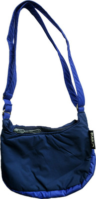 Gift Corner Women Casual Blue Leatherette Sling Bag