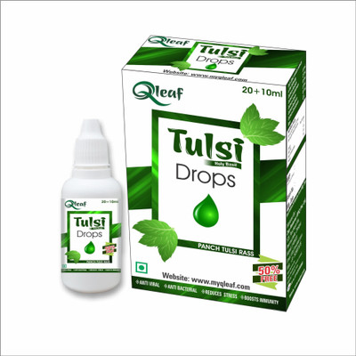 Qleaf Tulsi(Holy Basil) Drops, Pure Tulsi Leaves Extract-30 ML(30 ml)