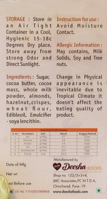Deesha Foods Centre Filled Coffee Chocolates 18 Bars(Pack of 18, 240 g)