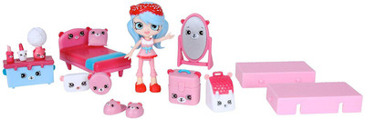 IndusBay Happy Places Shopkins welcome pack - Dreamy Bear Play Set(Pink)