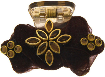 Anuradha Art Jewellery Butterfly Clip Hair Claw(Brown)
