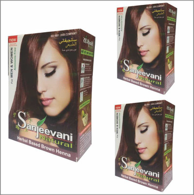 SANJEEVANI NATURAL Herbal Based Ammonia Free Brown Henna for Men & Women Pack Of 3(180 g)
SANJEEVANI NATURAL Herbal Based Ammonia Free Brown Henna for Men & Women Pack Of 3(180 g)