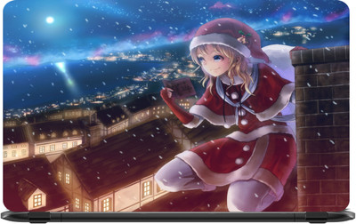 Lapower Lady Santa Vinyl Laptop Decal 15.6