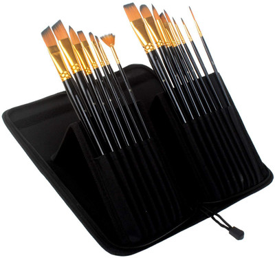 Treely Artist Professional Paint Brush Set, Wooden Long Handle Brush with Zippered Black Pouch(Set of 1, Black)
Treely Artist Professional Paint Brush Set, Wooden Long Handle Brush with Zippered Black Pouch(Set of 1, Black)
