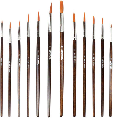 Treely Artist Professional Painting Brushes Set, Wooden Long Handle Brush, Brown(Set of 1, Brown)
Treely Artist Professional Painting Brushes Set, Wooden Long Handle Brush, Brown(Set of 1, Brown)