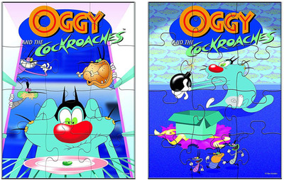 Funskool Oggy 2 in 1 Puzzle(12 Pieces)