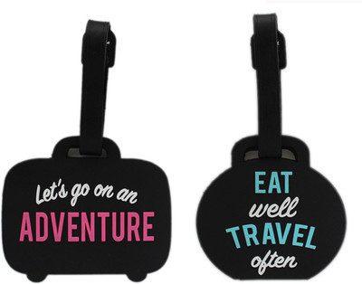 Shoppernation Luggage Tag Eat Travel Adventure - Pack of 2 (CLNT33) - Bag Adventure Tags Luggage Tag(Multicolor)
Shoppernation Luggage Tag Eat Travel Adventure - Pack of 2 (CLNT33) - Bag Adventure Tags Luggage Tag(Multicolor)