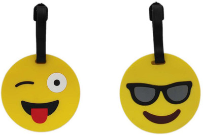 Shoppernation Luggage Tag Emoji Smiley Design - Pack of 2 (CLNT27) - Bag Travel Tags Luggage Tag(Multicolor)
Shoppernation Luggage Tag Emoji Smiley Design - Pack of 2 (CLNT27) - Bag Travel Tags Luggage Tag(Multicolor)