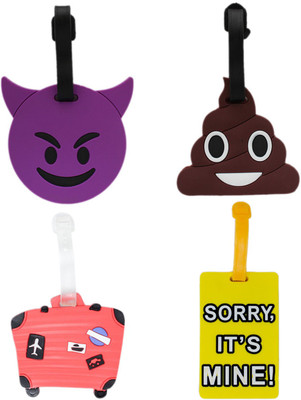 Shoppernation Luggage Tag Set Poo Devil Emoji Suitcase Sorry Its Mine - Pack of 4 (CLNT43) - Bag Travel Tags Luggage Tag(Multicolor)
Shoppernation Luggage Tag Set Poo Devil Emoji Suitcase Sorry Its Mine - Pack of 4 (CLNT43) - Bag Travel Tags Luggage Tag(Multicolor)