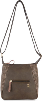 Baggit Women Casual Brown PU Sling Bag