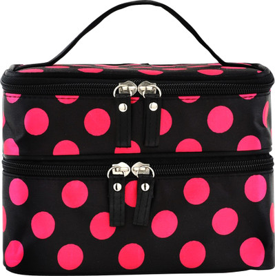 Tied Ribbons Portable and Waterproof Double-deck Travel Makeup Cosmetic,Jewellery Storage Zipper Holder Handbag perfect gift for any one Travel Toiletry Kit(Black, Pink)
Tied Ribbons Portable and Waterproof Double-deck Travel Makeup Cosmetic,Jewellery Storage Zipper Holder Handbag perfect gift for any one Travel Toiletry Kit(Black, Pink)