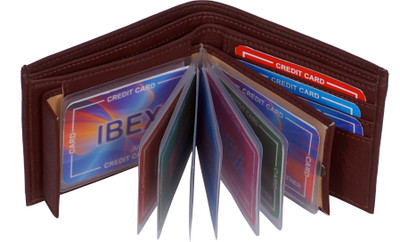 ibex Boys Black Artificial Leather Wallet(6 Card Slots), Brown