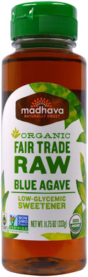Madhava Natural Sweeteners, Organic Fair Trade Raw Blue Agave, 11.75 oz (333 g) Sweetener(333 g)
Madhava Natural Sweeteners, Organic Fair Trade Raw Blue Agave, 11.75 oz (333 g) Sweetener(333 g)