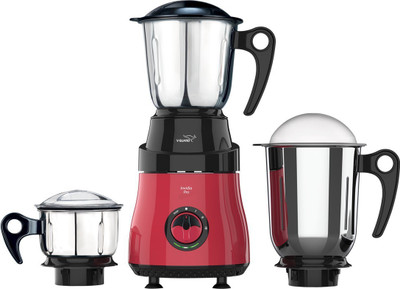 V-Guard Invidia Pro with 100% Copper Winding Motor 750 W Mixer Grinder(Pink, Black, 3 Jars), Black;pink
V-Guard Invidia Pro with 100% Copper Winding Motor 750 W Mixer Grinder(Pink, Black, 3 Jars), Black;pink
