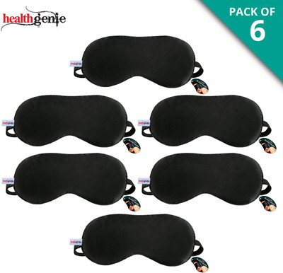Healthgenie 100% Silk, Super Smooth Sleeping Mask with Adjustable Strap and Blind Fold Eye Mask - (Pack of 6) Eye Shade(Black)
Healthgenie 100% Silk, Super Smooth Sleeping Mask with Adjustable Strap and Blind Fold Eye Mask - (Pack of 6) Eye Shade(Black)