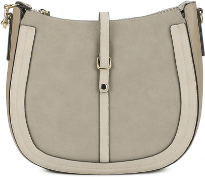 Accessorize Women Casual Beige Leatherette Sling Bag