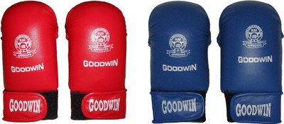 Goodwin Karate Gloves Martial Art Gloves (, Red, Red and blue