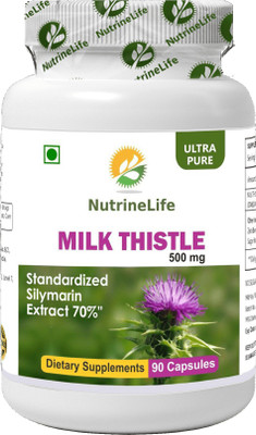 NutrineLife NutrineLife Milk Thistle Extract Capsules,70% Silymarin,500mg 90veg (Pack of 1)(2 No)
NutrineLife NutrineLife Milk Thistle Extract Capsules,70% Silymarin,500mg 90veg (Pack of 1)(2 No)