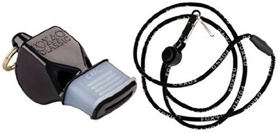 Fox 40 Sonik Blast CMG Pealess Whistle(Black, Pack of 1)