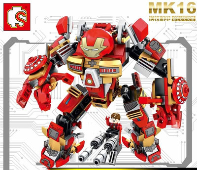 Toy Mela Marvel Avengers Infinity War Iron Mna Hulk Buster Mark MK 16 Assembling Parts And Blocks Action Figure 60001(Multicolor)
Toy Mela Marvel Avengers Infinity War Iron Mna Hulk Buster Mark MK 16 Assembling Parts And Blocks Action Figure 60001(Multicolor)