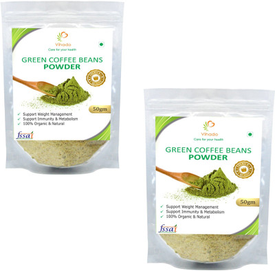 Vihado Premium Green Coffee Beans Powder / 100% Pure & Natural / 2 Pack of 50g Instant Coffee 100 g(Pack of 2, Green Coffee Flavoured)
Vihado Premium Green Coffee Beans Powder / 100% Pure & Natural / 2 Pack of 50g Instant Coffee 100 g(Pack of 2, Green Coffee Flavoured)