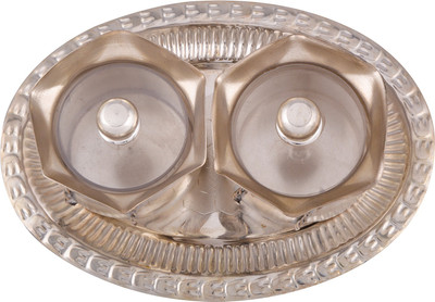 Ellegent 2 Small Tai Loti Set Silver Plated Decorative Platter(Silver, Pack of 3)
Ellegent 2 Small Tai Loti Set Silver Plated Decorative Platter(Silver, Pack of 3)