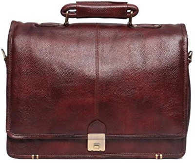 Zordan Leather Messenger Bag(Brown)
