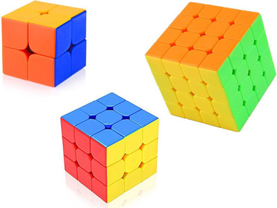 Shanbuyers Rubik's High Speed & Smooth Stickerless Brainstorming Magic Puzzle Cube Combo - Anti Stress for Adults and Kids ( 2x2 3x3 & 4x4 )(3 Pieces)
Shanbuyers Rubik's High Speed & Smooth Stickerless Brainstorming Magic Puzzle Cube Combo - Anti Stress for Adults and Kids ( 2x2 3x3 & 4x4 )(3 Pieces)