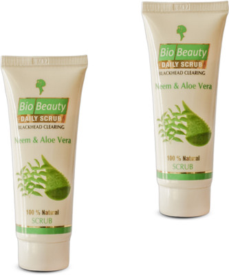 BioBeauty Daily Scrub Neem&Aloe Vera Blackhead Cliearing 100% Natural Scrub(120 g)
