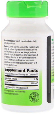 Nature's Way Nature's Way, Willow, 400 mg, 100 Vegetarian Capsules(100 mg)