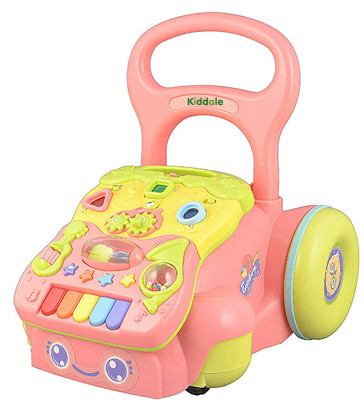 Kiddale Musical Activity Walker(Pink, Green), Green;pink