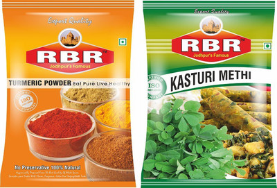 RBR Premium Mix Spices-Turmeric Powder(Haldi),Dried Fenugreek Leaves(Kasturi Methi), 100g Each(2 x 100 g)
RBR Premium Mix Spices-Turmeric Powder(Haldi),Dried Fenugreek Leaves(Kasturi Methi), 100g Each(2 x 100 g)