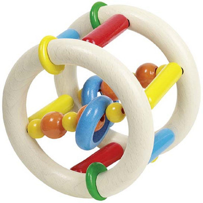 Goki Touch ring elastic to roll Rattle(Multicolor)