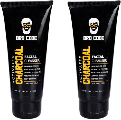 Bro code Premium Quality Activated Charcoal Face Cleanser - Acne Oil and Pollution Control (Pack of 2)(200 ml)
Bro code Premium Quality Activated Charcoal Face Cleanser - Acne Oil and Pollution Control (Pack of 2)(200 ml)