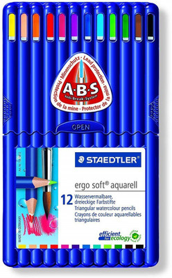 Staedtler Ergosoft Aquarell (Watercolour) Triangular Shaped Color Pencils(Set of 1, Multicolor)
Staedtler Ergosoft Aquarell (Watercolour) Triangular Shaped Color Pencils(Set of 1, Multicolor)