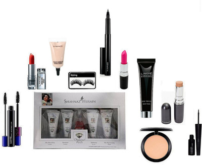 Styling Eyelashes, Shahnaz Husain Daimond Plus Kit, Lakme Absolute Blue Perfect Makeup Primer, Enrich Matte Finish Lipstick Mac Stick Concealer, Compact, Candy Yum Yum Lipstick, HautE and Naughty Waterproof Lash Double Effect Mascara Pro LongWear Conceale
Styling Eyelashes, Shahnaz Husain Daimond Plus Kit, Lakme Absolute Blue Perfect Makeup Primer, Enrich Matte Finish Lipstick Mac Stick Concealer, Compact, Candy Yum Yum Lipstick, HautE and Naughty Waterproof Lash Double Effect Mascara Pro LongWear Conceale