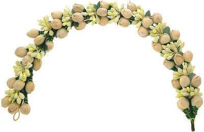 Anuradha Art Jewellery Brooch Pin Hair Pin(White)