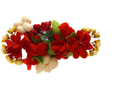 Anuradha Art Jewellery Brooch Pin Hair Pin(Red)