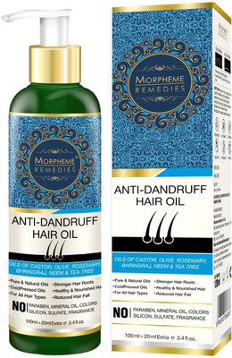 Morpheme Remedies Anti-Dandruff Hair Oil (Castor, Olive, Rosemary, Bhringraj, Neem & Tea Tree) Hair Oil(120 ml)
Morpheme Remedies Anti-Dandruff Hair Oil (Castor, Olive, Rosemary, Bhringraj, Neem & Tea Tree) Hair Oil(120 ml)