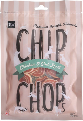 Chip Chop Chicken and Codfish Rolls Dog Snacks, 70 g Pack of 4 Chicken, Cod Dog Treat(70 g, Pack of 4)
Chip Chop Chicken and Codfish Rolls Dog Snacks, 70 g Pack of 4 Chicken, Cod Dog Treat(70 g, Pack of 4)