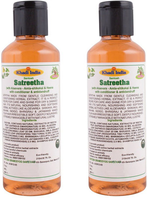 Khadi India Santosh (Pack Of 2) Satreetha With Aloevera - Antidandruff Shampoo (210 ml Each)(210 ml)
Khadi India Santosh (Pack Of 2) Satreetha With Aloevera - Antidandruff Shampoo (210 ml Each)(210 ml)