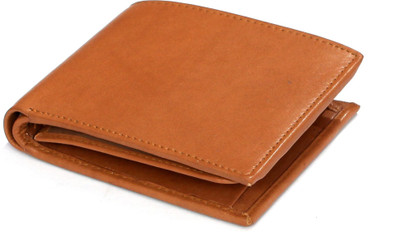 The Vee Company Men Tan Genuine Leather Wallet(6 Card Slots)