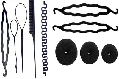 KYT hair combo set 10 pcs , 4 pcs Diy kit tools ,1 pcs braid tools ,3 pcs medium Large Small Donut , all Different Size , 2 pcs juda bun maker . all in one combo , easy to use(Set of 10)
KYT hair combo set 10 pcs , 4 pcs Diy kit tools ,1 pcs braid tools ,3 pcs medium Large Small Donut , all Different Size , 2 pcs juda bun maker . all in one combo , easy to use(Set of 10)
