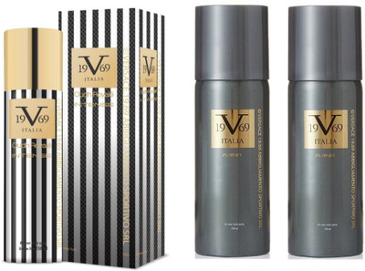 V Italia Play On All Over Body Spray 150ml With Oudh Royal Intense 150 ml Perfume Body Spray - For Men & Women(450 ml, Pack of 3)
V Italia Play On All Over Body Spray 150ml With Oudh Royal Intense 150 ml Perfume Body Spray - For Men & Women(450 ml, Pack of 3)