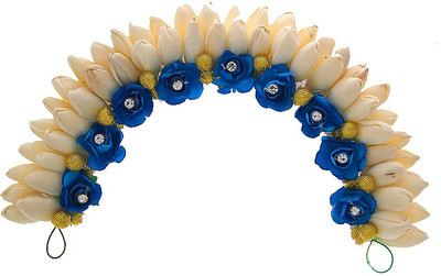 Anuradha Art Jewellery Brooch Pin Hair Pin(Blue)