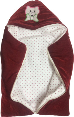 SONAHITA Baby Velvet Double layer Sleeping bag Sleeping Bag(Maroon