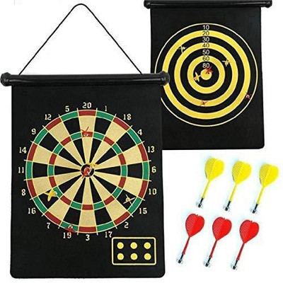 KT BROTHERS Double Faced Portable, Foldable High Quality Magnetic Dart Game With 6 Colourful Non Pointed Darts. Strong Magnetic Power and Solid Darts Stick ( 15 INCH BIG SIZE ) Board Game Board Game
KT BROTHERS Double Faced Portable, Foldable High Quality Magnetic Dart Game With 6 Colourful Non Pointed Darts. Strong Magnetic Power and Solid Darts Stick ( 15 INCH BIG SIZE ) Board Game Board Game
