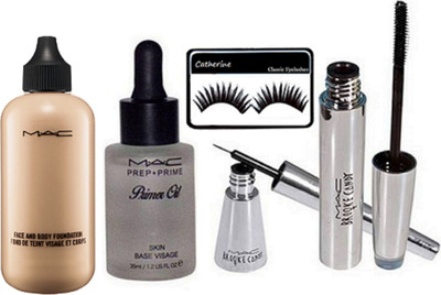 catherine Eyelashes, Mac Face and Body Foundation, Prep+prime Primer Oil, Brook Candy Eyeliner & Mascara(Set of 5)
catherine Eyelashes, Mac Face and Body Foundation, Prep+prime Primer Oil, Brook Candy Eyeliner & Mascara(Set of 5)