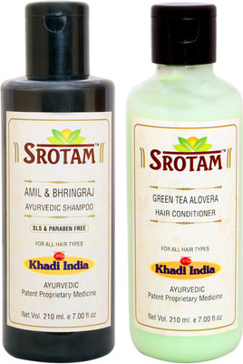 Srotam Amla & Bhringraj Shampoo SLS-Paraben Free And Green Tea Aloevera Conditioner (Set Of 1 Bottle Each)(Set of 2)
Srotam Amla & Bhringraj Shampoo SLS-Paraben Free And Green Tea Aloevera Conditioner (Set Of 1 Bottle Each)(Set of 2)
